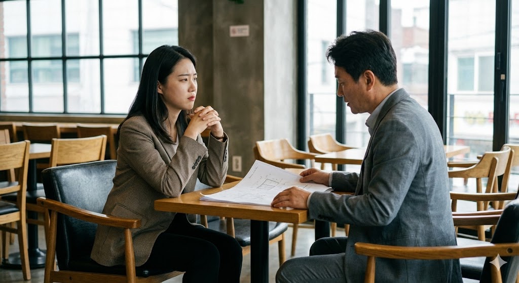 지인소개라 거절이 힘들다